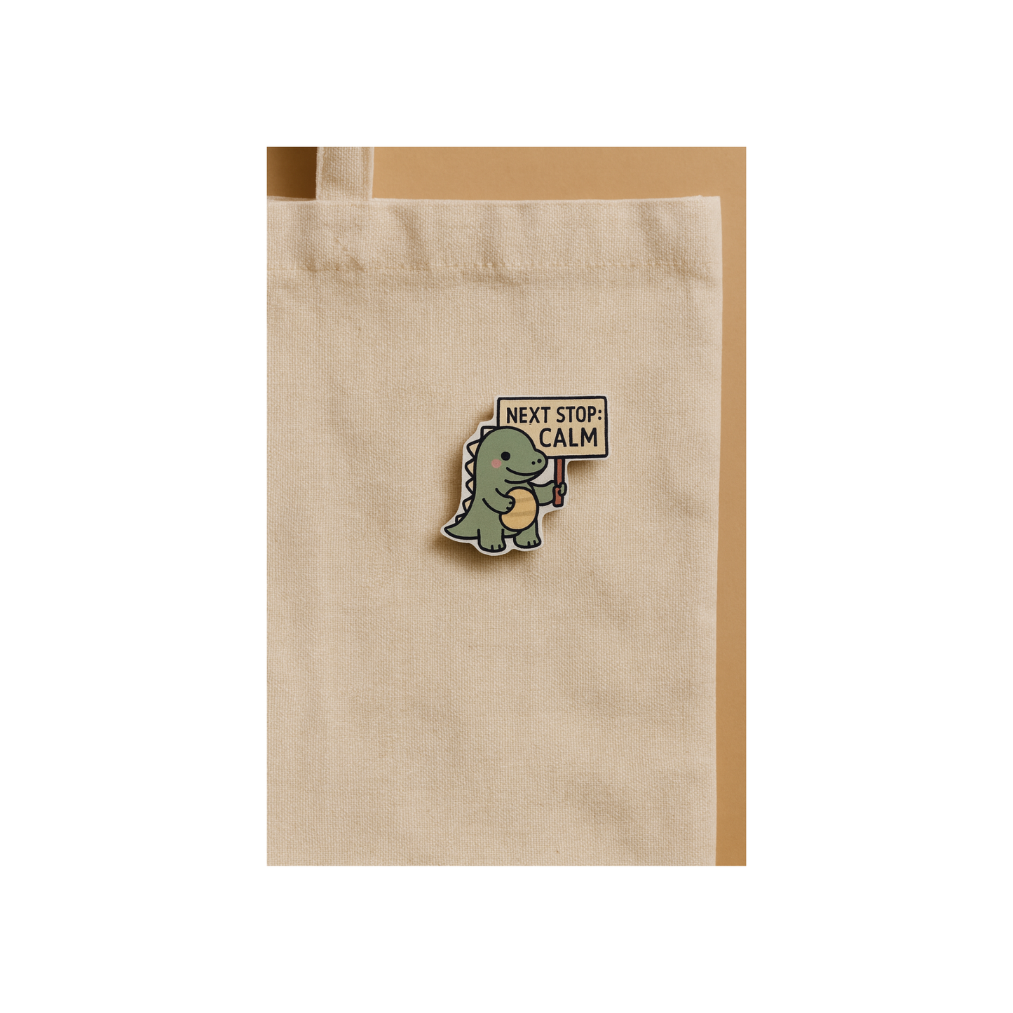 Next Stop: Calm — Rest Culture™ Hand cut Dino Pin