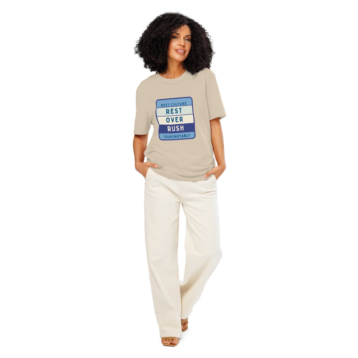 Rest Over Rush™ | Rest Culture Unisex Organic Tee by YoursNotably