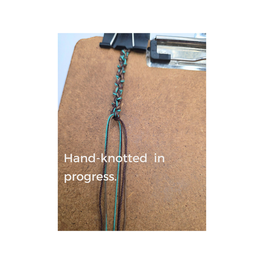 Hand-Braided Nylon and Polyster Adjustable Cord Bracelet