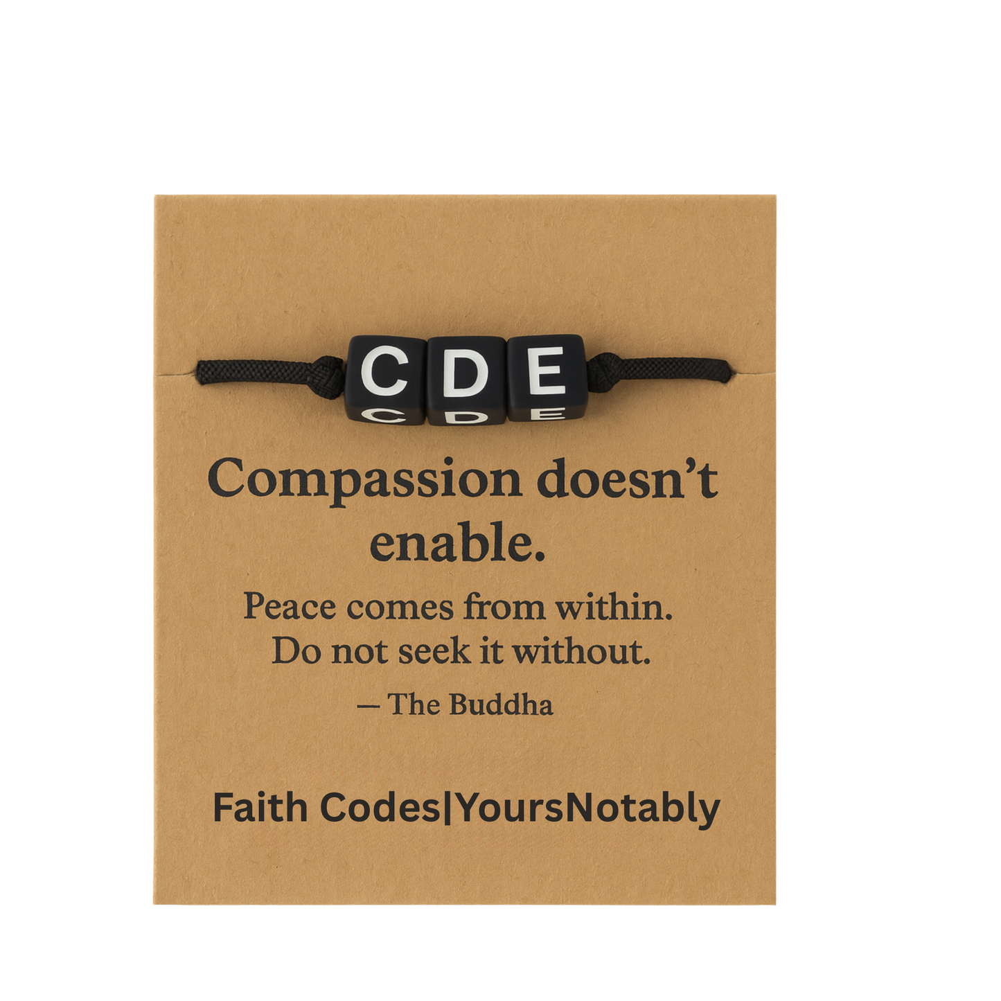 Faith in Code CDE Compassion Doesn’t Enable Bracelet