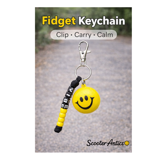 Scooter Antics™ Fidget Keychain