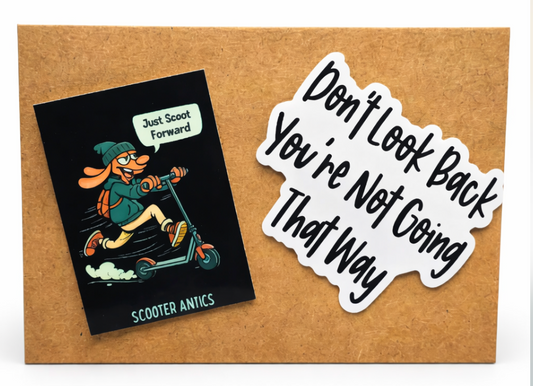 Just Scoot Forward Sticker Set by Scooter Antics™