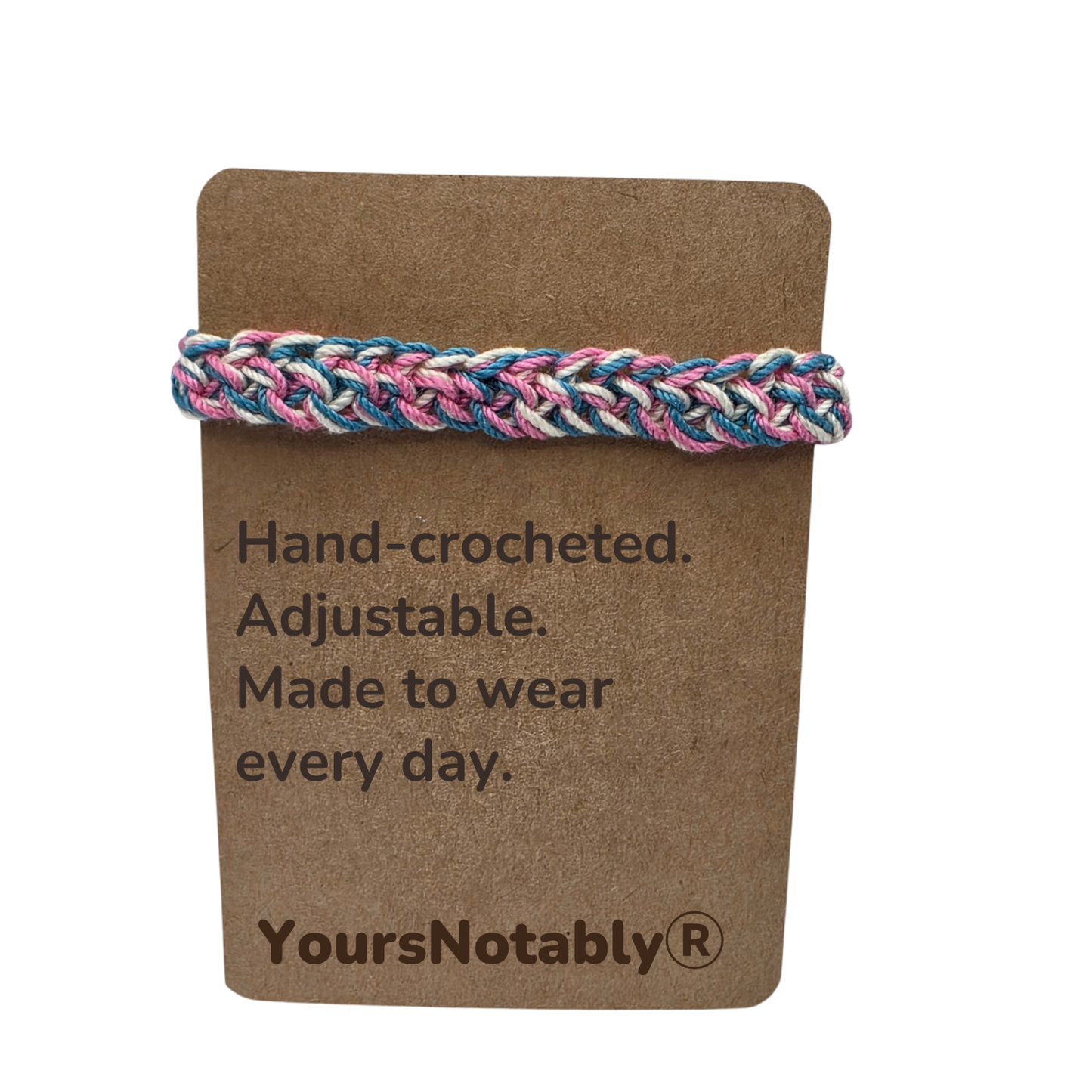 Hand Crocheted Adjustable Friendship Bracelet