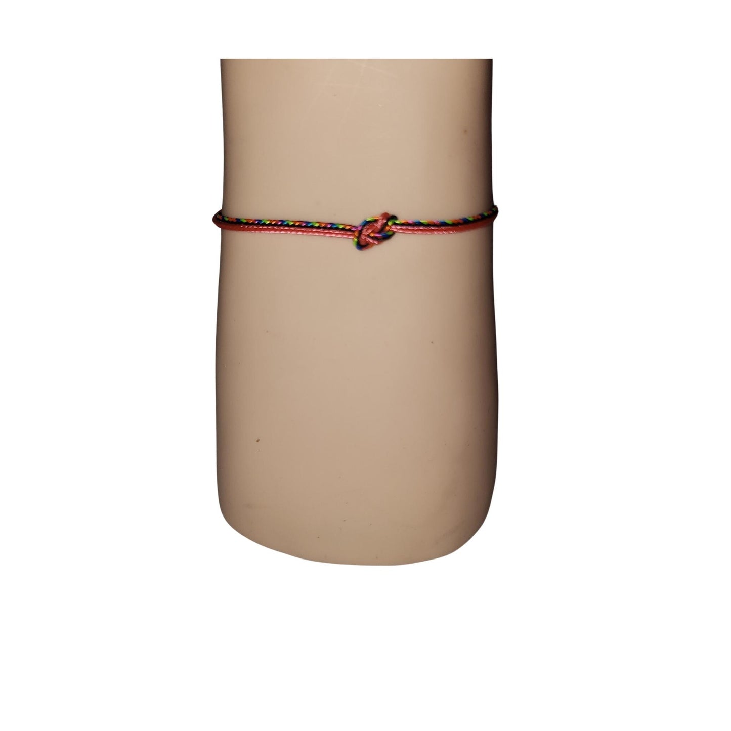 Infinity Knot Paracord Bracelets - Matching Set in Pink & Rainbow with Note Cards, Mother Daughter, Sisters