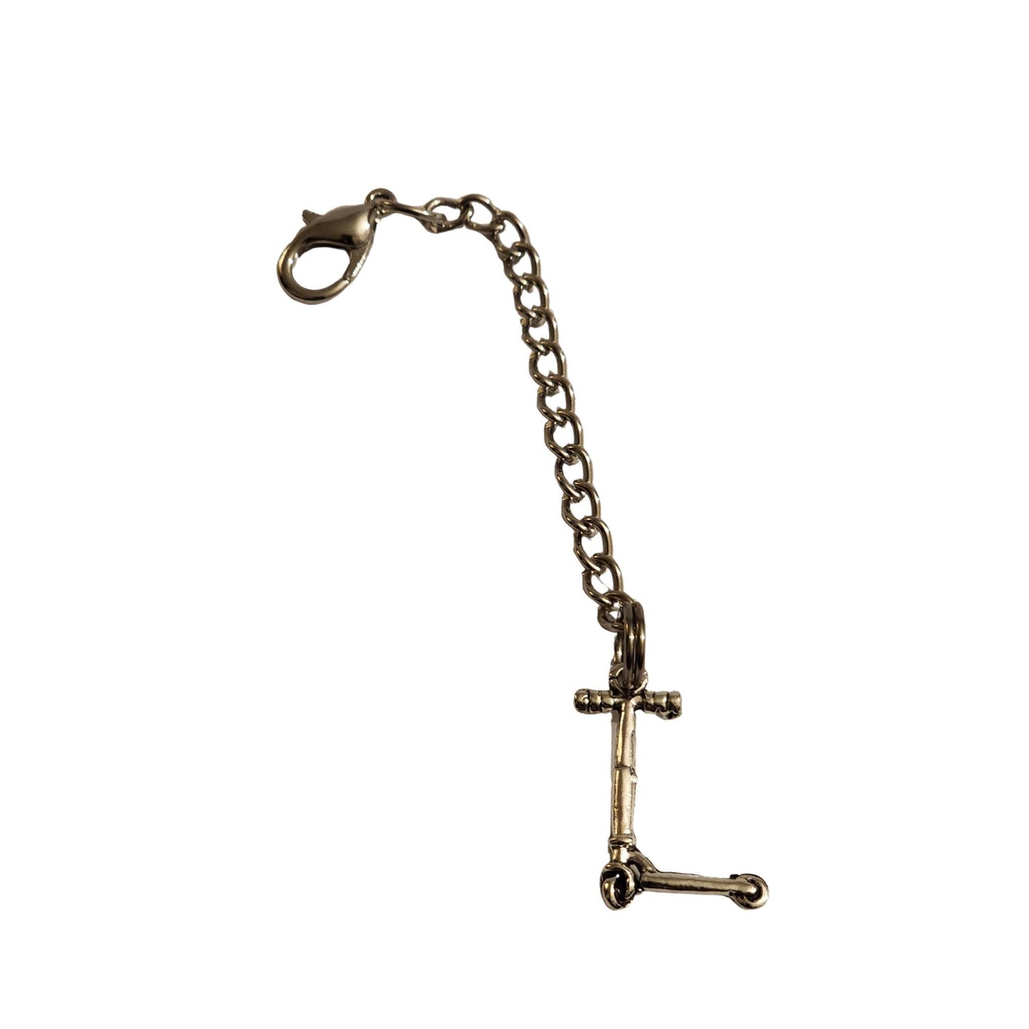 Silver-Colored Kick Scooter Charm with Lobster Clasp – Backpack or Zipper Pull Accessory