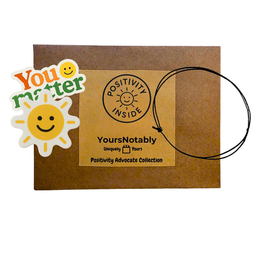 YOURSNOTABLY Positivity in an Envelope – Wish Bracelet + 2 Randomly Selected Sticker Set