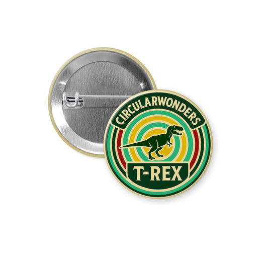 CircularWonders T. rex Pinback Button 1.25 inches