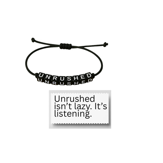 YOURSNOTABLY Rest Collection Unrushed Paracord Bracelet and Small Sticker Note