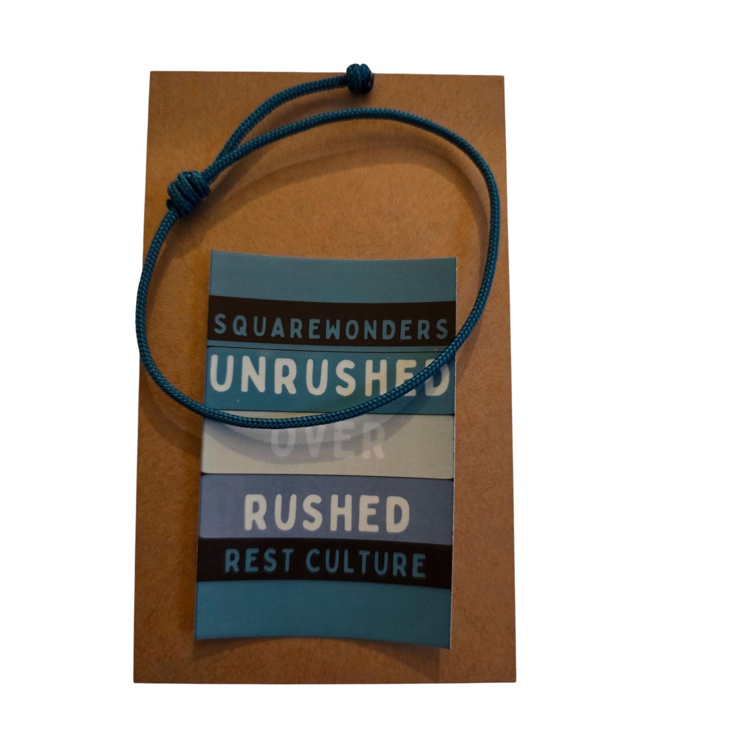 Unrushed Over Rushed – Rest Culture™ Bracelet & Sticker Set