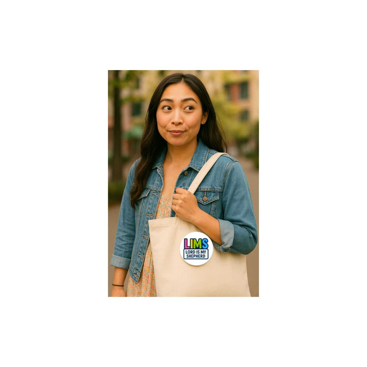 LIMS™ – Lord Is My Shepherd Pinback Button or Magnet (3-Inch Round)