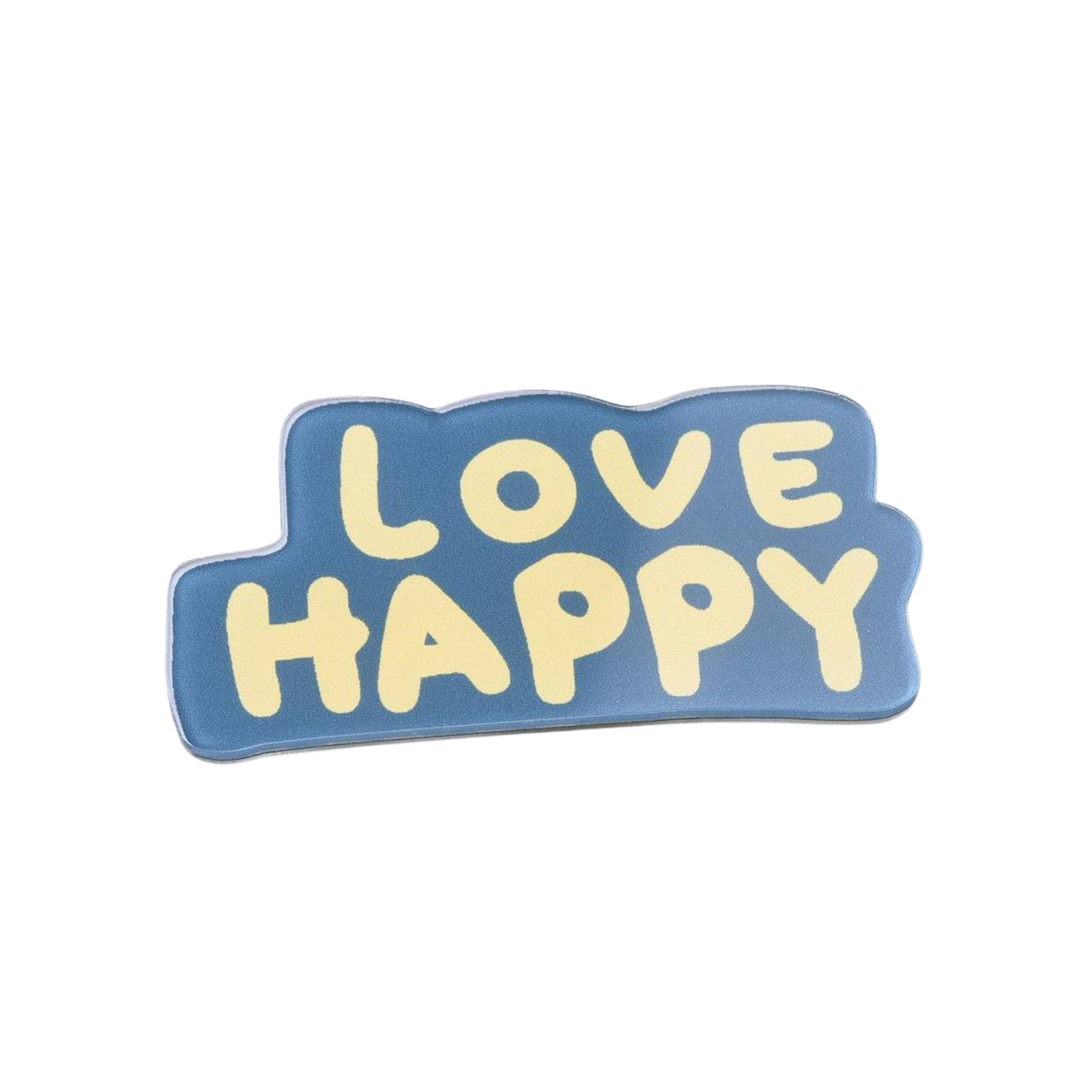 Love Happy Pin and Good Vibes Pinback Button Set
