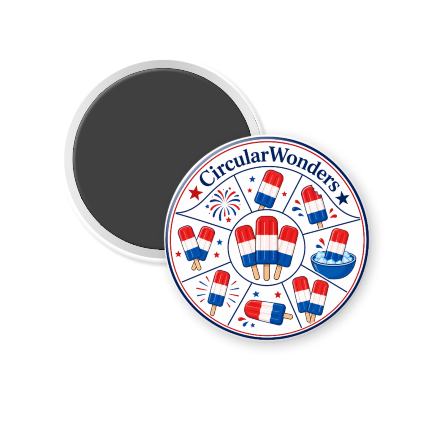 CircularWonders Popiscle 3 inch Pinback Button or Magnet