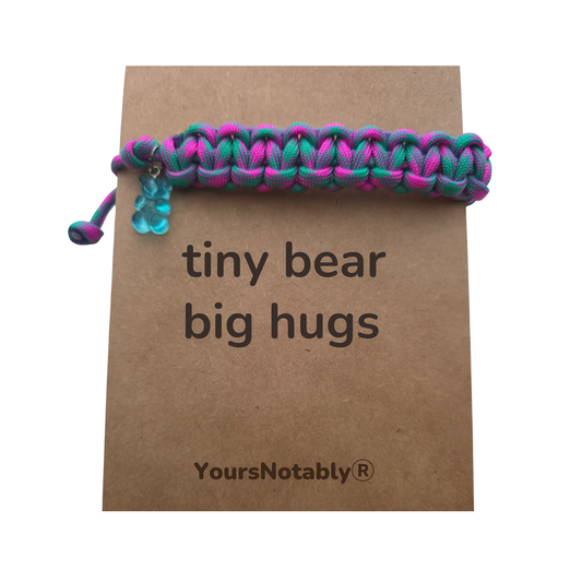 Tiny Bear, Big Hugs Paracord Bracelet