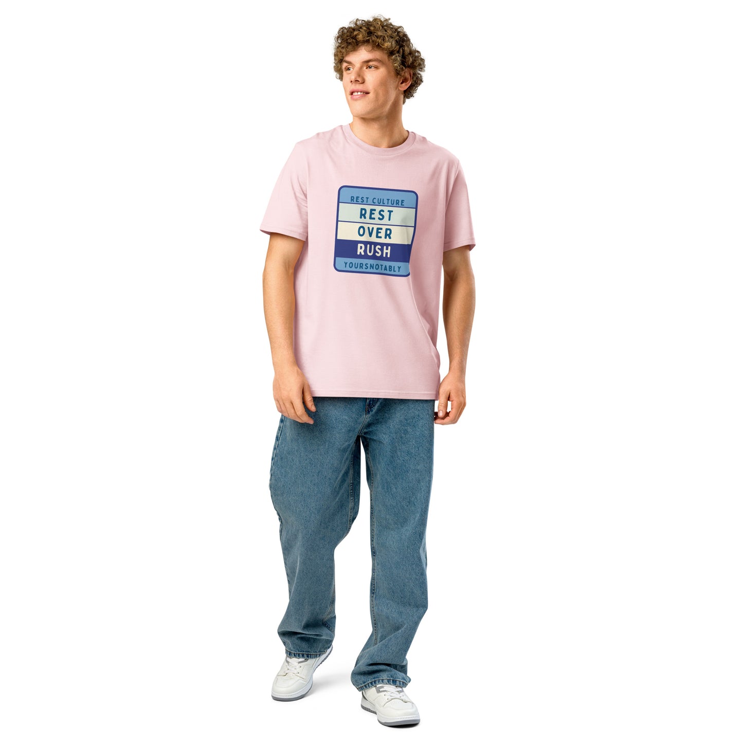 Rest Over Rush™ | Rest Culture Unisex Organic Tee by YoursNotably