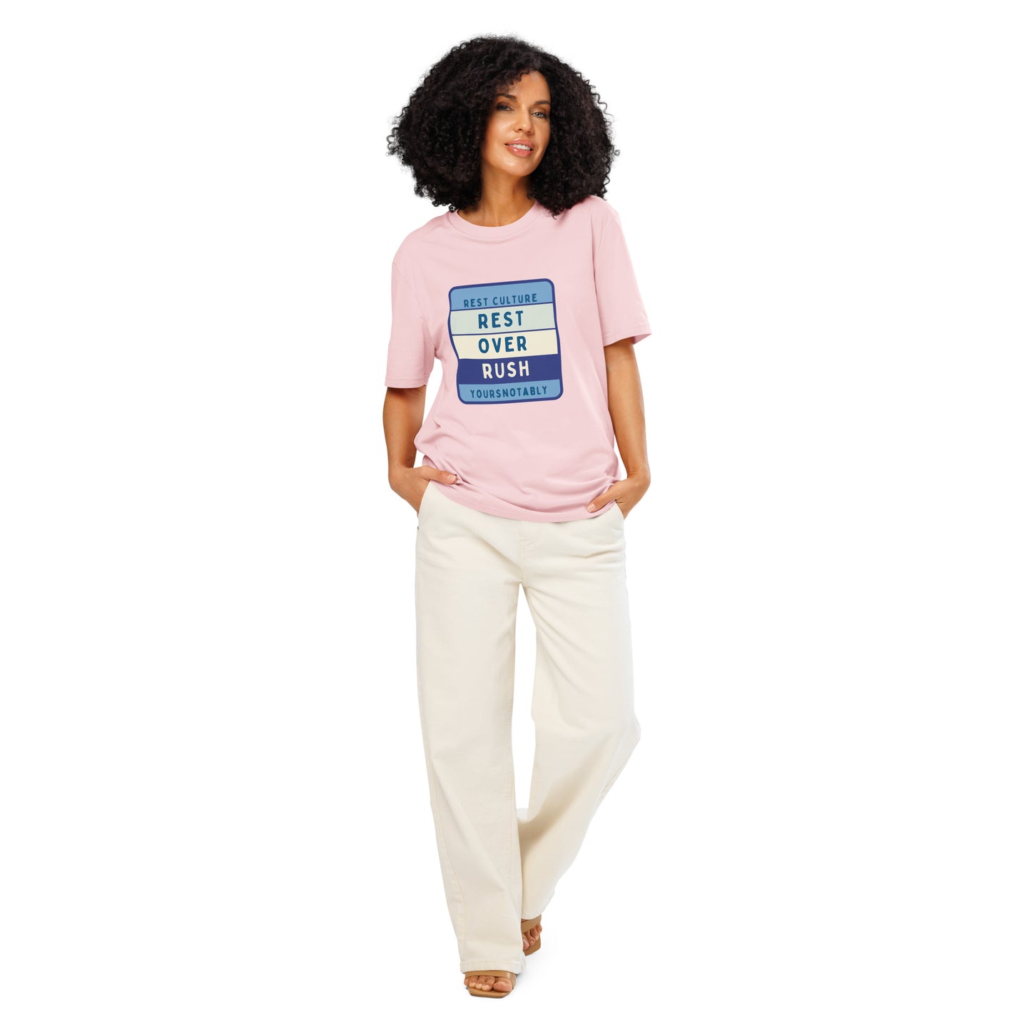 Rest Over Rush™ | Rest Culture Unisex Organic Tee by YoursNotably