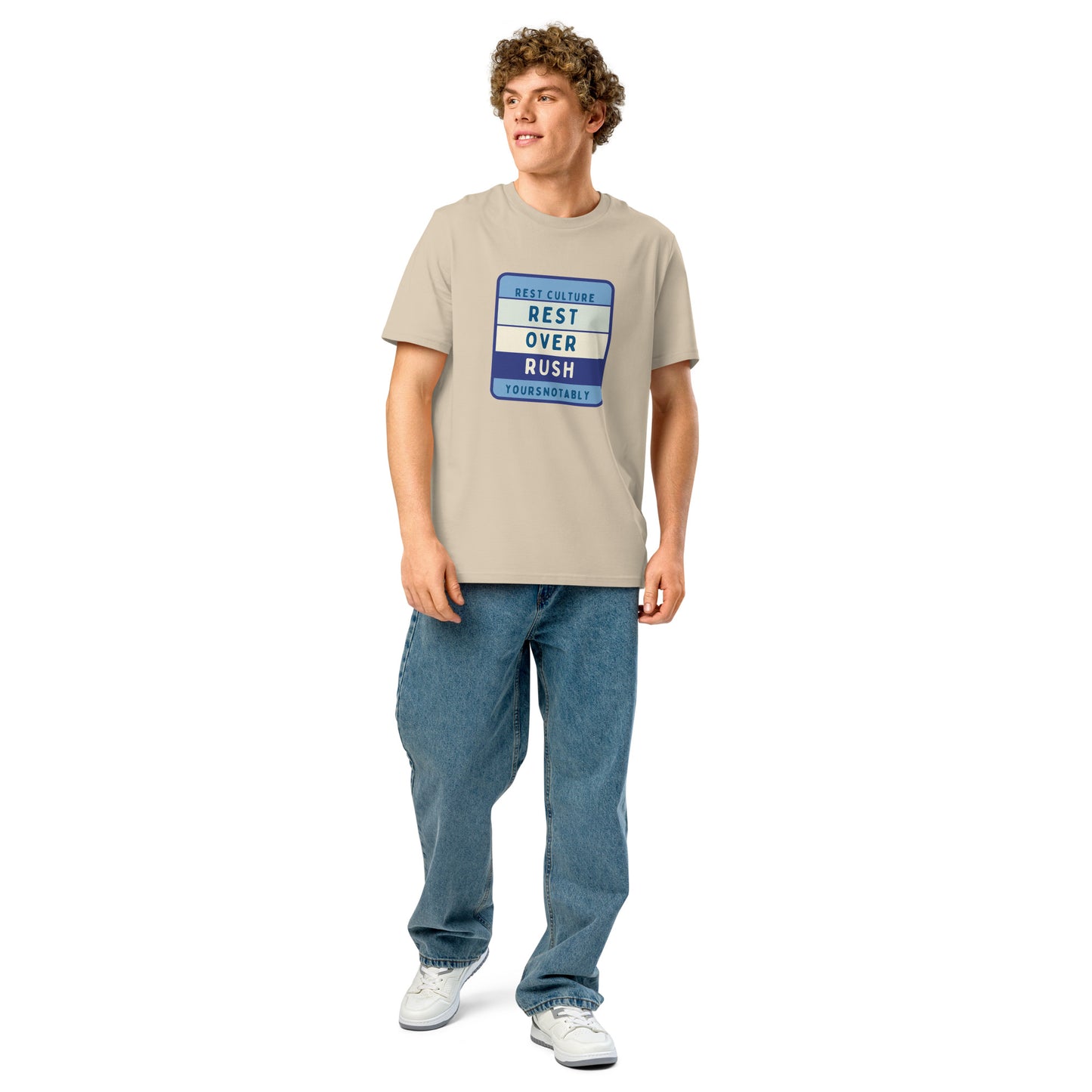 Rest Over Rush™ | Rest Culture Unisex Organic Tee by YoursNotably