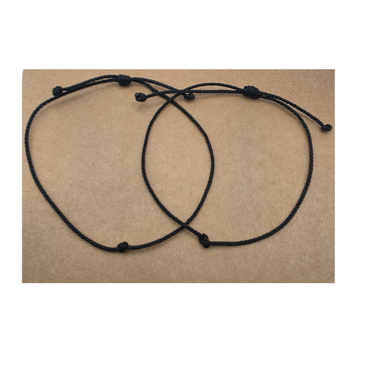 Thin Paracord Matching Knot Adjustable Friendship Bracelet Set