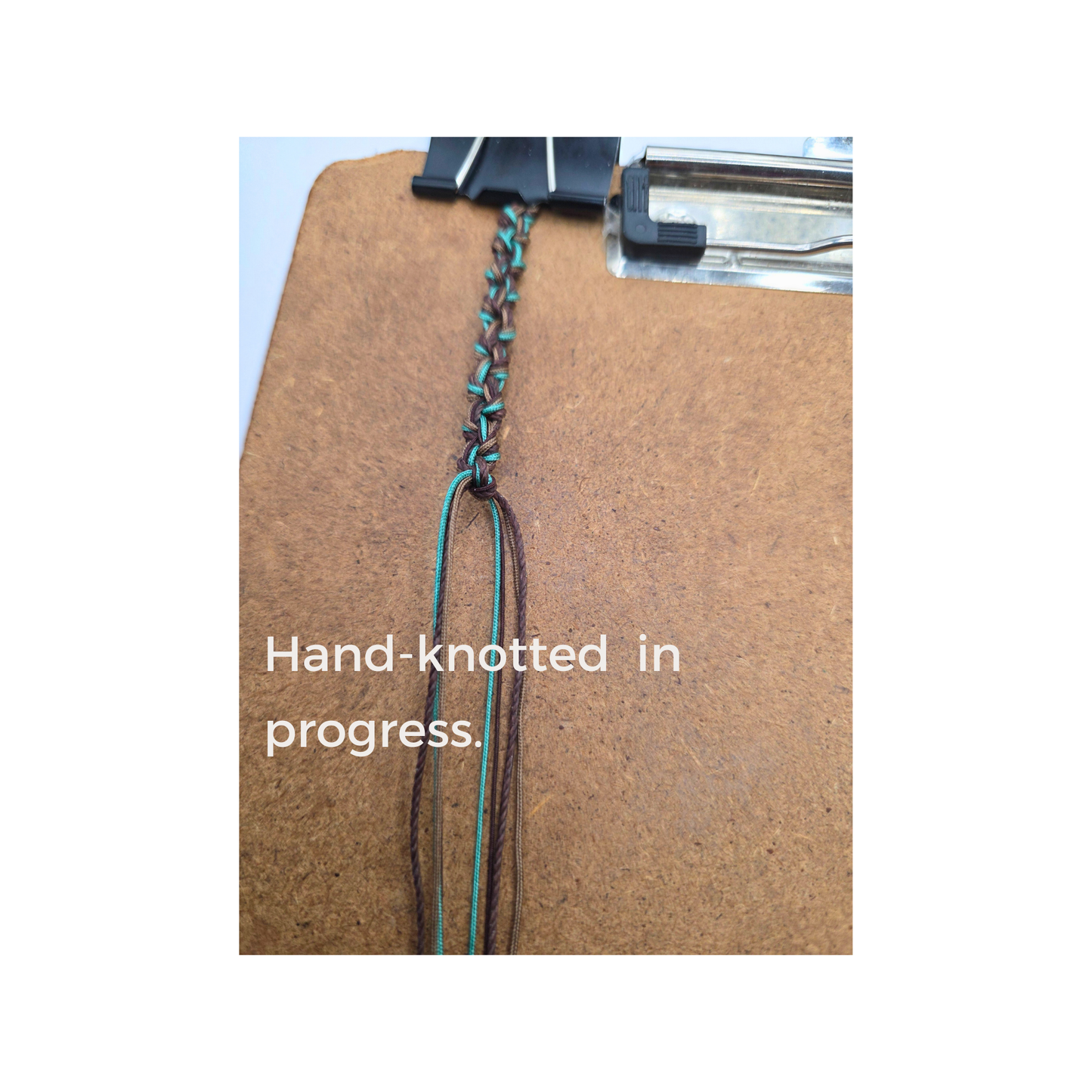 Hand-Braided Nylon and Polyster Adjustable Cord Bracelet